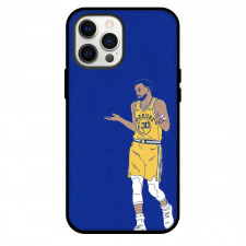 NBA Stephen Curry Phone Case For iPhone Samsung Galaxy Pixel OnePlus Vivo Xiaomi Asus Sony Motorola Nokia - Stephen Curry Illustration On Blue Background
