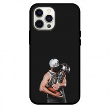 NBA Stephen Curry Phone Case For iPhone Samsung Galaxy Pixel OnePlus Vivo Xiaomi Asus Sony Motorola Nokia - Stephen Curry Kissing The Trophy Black Background
