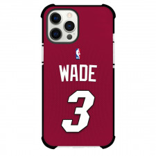 NBA Dwyane Wade Phone Case For iPhone Samsung Galaxy Pixel OnePlus Vivo Xiaomi Asus Sony Motorola Nokia - Dwyane Wade Miami Heat No. 3 Jersey