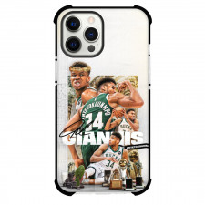 NBA Giannis Antetokounmpo Phone Case For iPhone Samsung Galaxy Pixel OnePlus Vivo Xiaomi Asus Sony Motorola Nokia - Giannis Antetokounmpo Showing Trophies