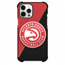 NBA Atlanta Hawks Phone Case For iPhone Samsung Galaxy Pixel OnePlus Vivo Xiaomi Asus Sony Motorola Nokia - Team Logo On Red and Black Background