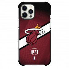 NBA Miami Heat Phone Case For iPhone Samsung Galaxy Pixel OnePlus Vivo Xiaomi Asus Sony Motorola Nokia - Team Logo Stripe Background
