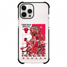 NBA Michael Jordan Phone Case For iPhone Samsung Galaxy Pixel OnePlus Vivo Xiaomi Asus Sony Motorola Nokia - Michael Jordan Chicago Bulls Dunking Red White Background