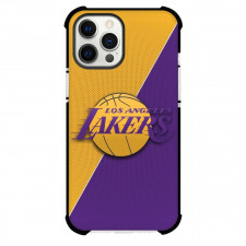 NBA Los Angeles Lakers Phone Case For iPhone Samsung Galaxy Pixel OnePlus Vivo Xiaomi Asus Sony Motorola Nokia - Team Logo On Purple and Yellow Background