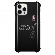 NBA LeBron James Phone Case For iPhone Samsung Galaxy Pixel OnePlus Vivo Xiaomi Asus Sony Motorola Nokia - LeBron James Miami Heat No. 6 Jersey