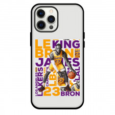NBA LeBron James Phone Case For iPhone Samsung Galaxy Pixel OnePlus Vivo Xiaomi Asus Sony Motorola Nokia - LeBron James Portrait On Word Art Background