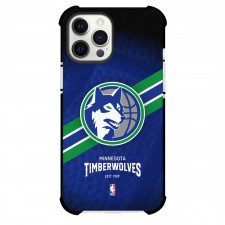 NBA Minnesota Timberwolves Phone Case For iPhone Samsung Galaxy Pixel OnePlus Vivo Xiaomi Asus Sony Motorola Nokia - Team 90's Logo Stripe Background