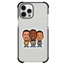 NBA Golden State Warriors Phone Case For iPhone Samsung Galaxy Pixel OnePlus Vivo Xiaomi Asus Sony Motorola Nokia - Klay Durant Curry Chibi Sticker