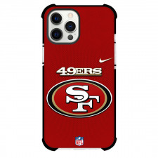 NFL San Francisco 49ers Phone Case For iPhone Samsung Galaxy Pixel OnePlus Vivo Xiaomi Asus Sony Motorola Nokia - Team Logo On Red Background