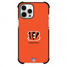NFL Cincinnati Bengals Phone Case For iPhone Samsung Galaxy Pixel OnePlus Vivo Xiaomi Asus Sony Motorola Nokia - Team Logo On Orange Background