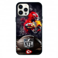 NFL Kansas City Chiefs Phone Case For iPhone Samsung Galaxy Pixel OnePlus Vivo Xiaomi Asus Sony Motorola Nokia - NFL Football Wtih Chiefs Metalic Mist Player Illustration Artwork