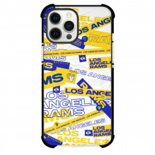 NFL Los Angeles Rams Phone Case For iPhone Samsung Galaxy Pixel OnePlus Vivo Xiaomi Asus Sony Motorola Nokia - Team Logo Pattern On White Background