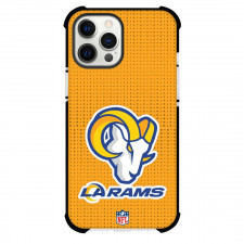 NFL Los Angeles Rams Phone Case For iPhone Samsung Galaxy Pixel OnePlus Vivo Xiaomi Asus Sony Motorola Nokia - Team Logo On Orange Background