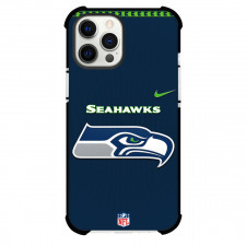 NFL Seattle Seahawks Phone Case For iPhone Samsung Galaxy Pixel OnePlus Vivo Xiaomi Asus Sony Motorola Nokia - Team Logo On Blue Background