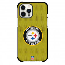 NFL Pittsburgh Steelers Phone Case For iPhone Samsung Galaxy Pixel OnePlus Vivo Xiaomi Asus Sony Motorola Nokia - Team Logo On Yellow Background