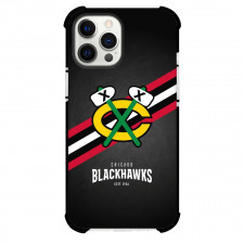 NHL Chicago Blackhawks Phone Case For iPhone Samsung Galaxy Pixel OnePlus Vivo Xiaomi Asus Sony Motorola Nokia - Team 1999 Logo Stripe Background