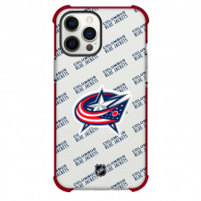 NHL Columbus Blue Jackets Phone Case For iPhone Samsung Galaxy Pixel OnePlus Vivo Xiaomi Asus Sony Motorola Nokia - Columbus Blue Jackets Medley Monogram Wordmark