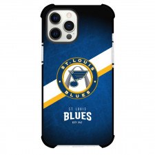 NHL St. Louis Blues Phone Case For iPhone Samsung Galaxy Pixel OnePlus Vivo Xiaomi Asus Sony Motorola Nokia - Team 2008 Logo Stripe Background