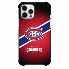 NHL Montreal Canadiens Phone Case For iPhone Samsung Galaxy Pixel OnePlus Vivo Xiaomi Asus Sony Motorola Nokia - Team Logo Stripe Background