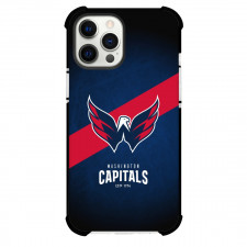 NHL Washington Capitals Phone Case For iPhone Samsung Galaxy Pixel OnePlus Vivo Xiaomi Asus Sony Motorola Nokia - Team Logo Stripe Background