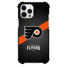 NHL Philadelphia Flyers Phone Case For iPhone Samsung Galaxy Pixel OnePlus Vivo Xiaomi Asus Sony Motorola Nokia - Team 90 Logo Stripe Background