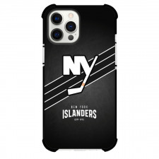 NHL New York Islanders Phone Case For iPhone Samsung Galaxy Pixel OnePlus Vivo Xiaomi Asus Sony Motorola Nokia - Team 2015 Logo Stripe Background