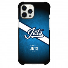 NHL Winnipeg Jets Phone Case For iPhone Samsung Galaxy Pixel OnePlus Vivo Xiaomi Asus Sony Motorola Nokia - Team 2018 Logo Stripe Background