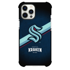 NHL Seattle Kraken Phone Case For iPhone Samsung Galaxy Pixel OnePlus Vivo Xiaomi Asus Sony Motorola Nokia - Team Logo Stripe Background
