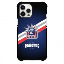 NHL New York Rangers Phone Case For iPhone Samsung Galaxy Pixel OnePlus Vivo Xiaomi Asus Sony Motorola Nokia - Team Logo Stripe Background