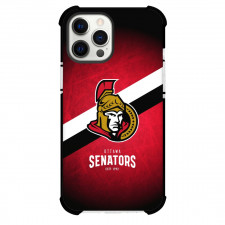 NHL Ottawa Senators Phone Case For iPhone Samsung Galaxy Pixel OnePlus Vivo Xiaomi Asus Sony Motorola Nokia - Team 2007 Logo Stripe Background