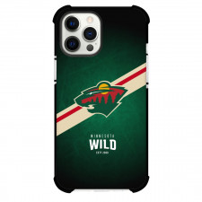 NHL Minnesota Wild Phone Case For iPhone Samsung Galaxy Pixel OnePlus Vivo Xiaomi Asus Sony Motorola Nokia - Team 2017 Logo Stripe Background