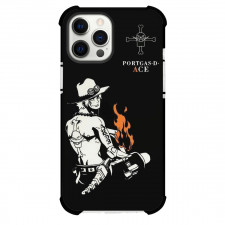 One Piece Ace Phone Case For iPhone Samsung Galaxy Pixel OnePlus Vivo Xiaomi Asus Sony Motorola Nokia - Ace Black And White Sitting Portrait
