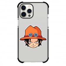 One Piece Ace Phone Case For iPhone Samsung Galaxy Pixel OnePlus Vivo Xiaomi Asus Sony Motorola Nokia - Ace Chibi Head Sticker