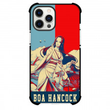 One Piece Boa Hancock Phone Case For iPhone Samsung Galaxy Pixel OnePlus Vivo Xiaomi Asus Sony Motorola Nokia - Boa Hancock Portrait Blue Red Background
