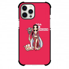 One Piece Boa Hancock Phone Case For iPhone Samsung Galaxy Pixel OnePlus Vivo Xiaomi Asus Sony Motorola Nokia - Boa Hancock Standing On Red Background