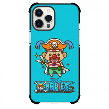 One Piece Buggy Phone Case For iPhone Samsung Galaxy Pixel OnePlus Vivo Xiaomi Asus Sony Motorola Nokia - Buggy Chibi Portrait Blue Background