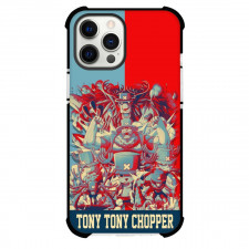 One Piece Chopper Phone Case For iPhone Samsung Galaxy Pixel OnePlus Vivo Xiaomi Asus Sony Motorola Nokia - Chopper All Forms On Blue Red Background