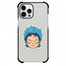 One Piece Franky Phone Case For iPhone Samsung Galaxy Pixel OnePlus Vivo Xiaomi Asus Sony Motorola Nokia - Franky Chibi Head Sticker