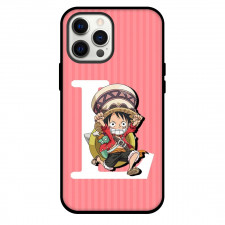 One Piece Luffy Phone Case For iPhone Samsung Galaxy Pixel OnePlus Vivo Xiaomi Asus Sony Motorola Nokia - Luffy Running Stripe Pink Background
