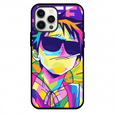 One Piece Luffy Phone Case For iPhone Samsung Galaxy Pixel OnePlus Vivo Xiaomi Asus Sony Motorola Nokia - Luffy Wearing Glasses Wpap Popart Style