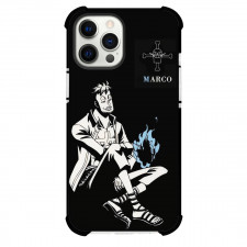 One Piece Marco Phone Case For iPhone Samsung Galaxy Pixel OnePlus Vivo Xiaomi Asus Sony Motorola Nokia - Marco Black And White Sitting Portrait