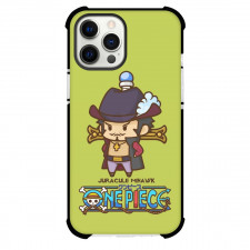 One Piece MiHawk Phone Case For iPhone Samsung Galaxy Pixel OnePlus Vivo Xiaomi Asus Sony Motorola Nokia - Dracule Mihawk Chibi Portrait Green Background