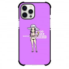 One Piece Robin Phone Case For iPhone Samsung Galaxy Pixel OnePlus Vivo Xiaomi Asus Sony Motorola Nokia - Robin Bikini Portrait Purple Background