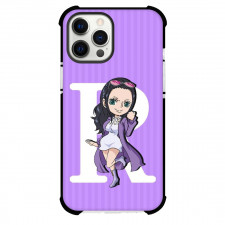 One Piece Robin Phone Case For iPhone Samsung Galaxy Pixel OnePlus Vivo Xiaomi Asus Sony Motorola Nokia - Robin Purple Stripe Background