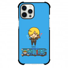 One Piece Sanji Phone Case For iPhone Samsung Galaxy Pixel OnePlus Vivo Xiaomi Asus Sony Motorola Nokia - Sanji Chibi Portrait Blue Background