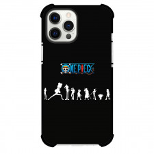 One Piece Straw Hat Pirates Phone Case For iPhone Samsung Galaxy Pixel OnePlus Vivo Xiaomi Asus Sony Motorola Nokia - Straw Hat Pirates Black And White Silhouette