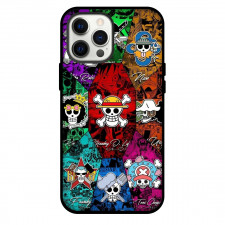 One Piece Straw Hat Pirates Phone Case For iPhone Samsung Galaxy Pixel OnePlus Vivo Xiaomi Asus Sony Motorola Nokia - Straw Hat Pirate Member Logos