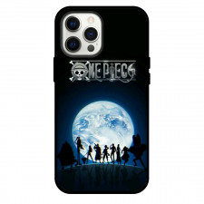 One Piece Straw Hat Pirates Phone Case For iPhone Samsung Galaxy Pixel OnePlus Vivo Xiaomi Asus Sony Motorola Nokia - Straw Hat Pirates Signature Moves Silhouette On Moonlight Background