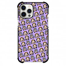 One Piece Phone Case For iPhone Samsung Galaxy Pixel OnePlus Vivo Xiaomi Asus Sony Motorola Nokia - Chibi Icon Pattern Art On Purple Background