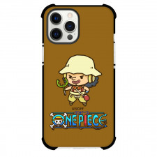 One Piece Usopp Phone Case For iPhone Samsung Galaxy Pixel OnePlus Vivo Xiaomi Asus Sony Motorola Nokia - Usopp Chibi Portrait Brown Background